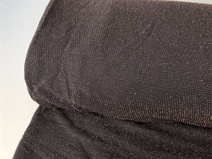 Polyesterjersey - shiny kobber detaljer på mørk bund